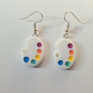 Colorful Paint Palette Earrings